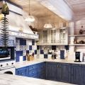 Магазин корпусной мебели Intense производит Кухни Классический стиль - Кухня Аркона в синем