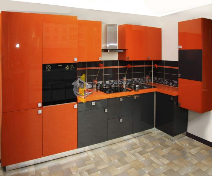 Магазин корпусной мебели Intense производит Кухни Современный стиль - Кухня Апельсин